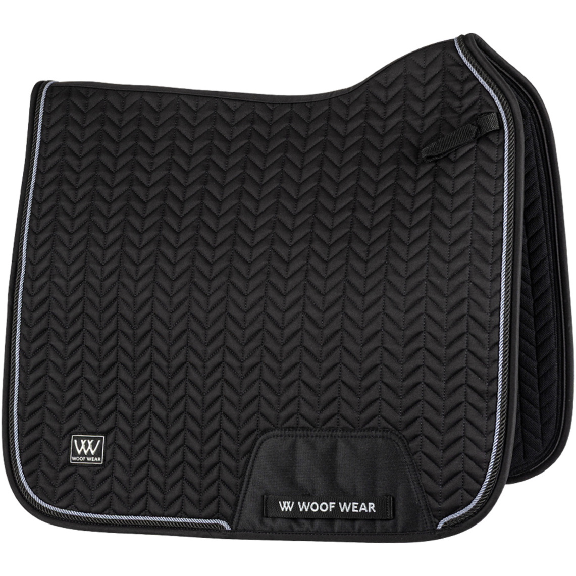 2025 Woof Wear Herringbone Dressage Saddle Pad WS0043-BKBK - Black